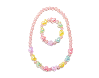Set collar y pulsera Corazones
