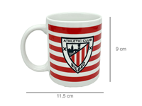 Athletic Club taza cerámica con rayas escudo