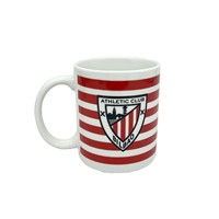 Athletic Club taza cerámica con rayas escudo