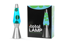 Lámpara Lava Spaceship Verde Azul