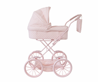 Coche Muñecas Plegable Vichy Rosa