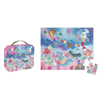 PUZZLE MALETA 24P SIRENAS