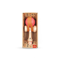 KENDAMA ROJO MADERA GEOM