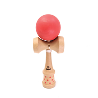 KENDAMA ROJO MADERA GEOM