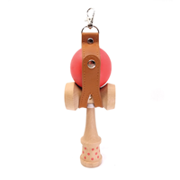 KENDAMA ROJO MADERA GEOM